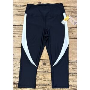 C&C California Womens Size L Black Athletic Leggings NWT